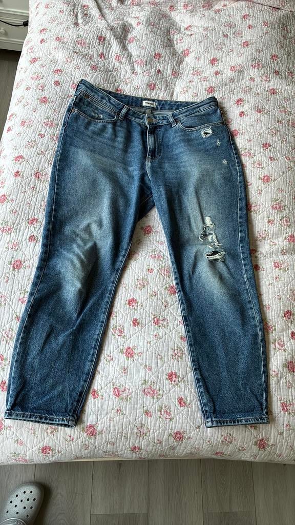 Wrangler Boyfriend jeans 29/32, Verzenden, Zo goed als nieuw, Blauw, W28 - W29 (confectie 36)