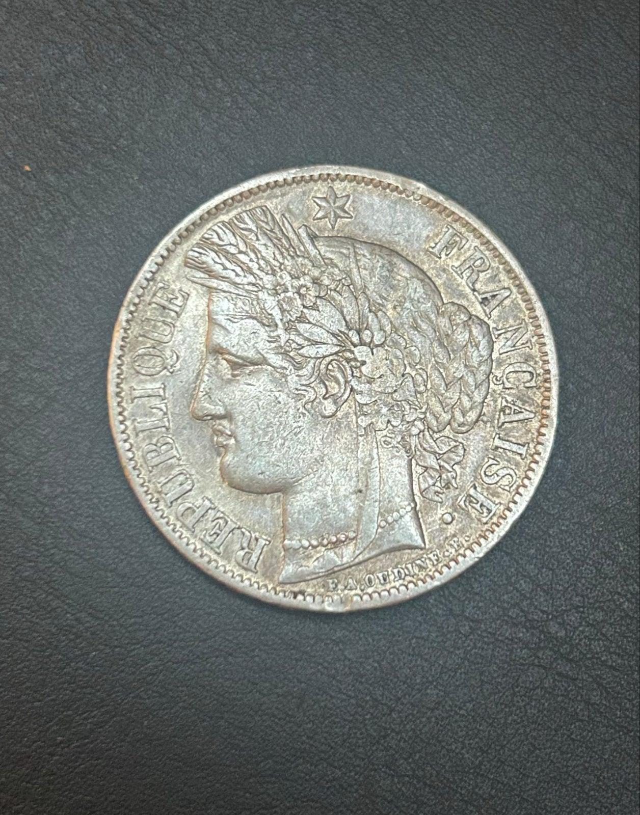 Zilveren 5 Francs munt Frankrijk 1851, Ophalen of Verzenden, Frankrijk, Losse munt, Zilver