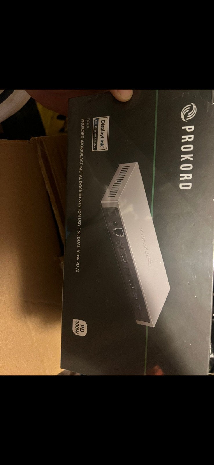 PROKORD USB-C Dual 100W PD Docking Station, Docking station, Laptop, Nieuw, Ophalen of Verzenden
