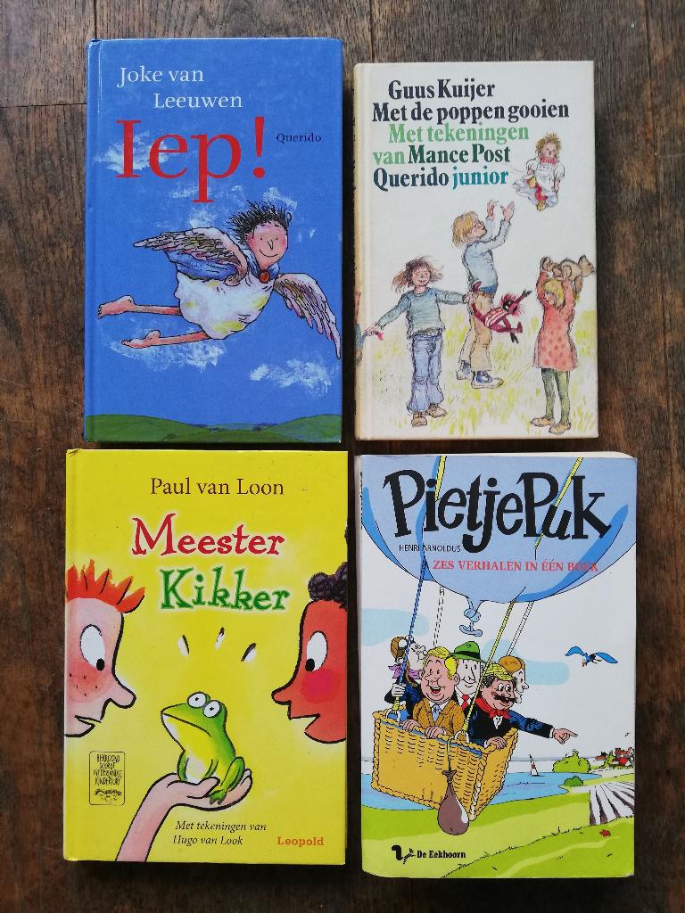 Iep! ; Met de poppen gooien; Meester Kikker; Pietje Puk ..., Boeken, Guus Kuijer; Joke van Leeuwen; Paul van Loon; Henri Arnoldus