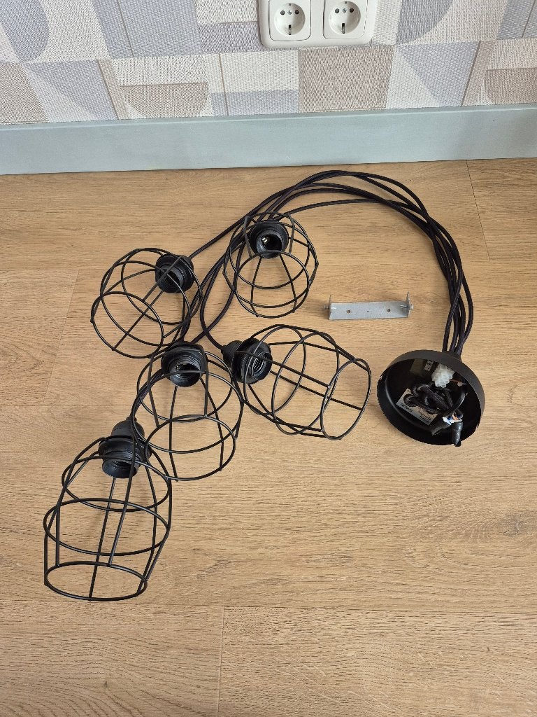 Industriële hanglamp, Ophalen, Zo goed als nieuw, Industrieel, E27 (groot)