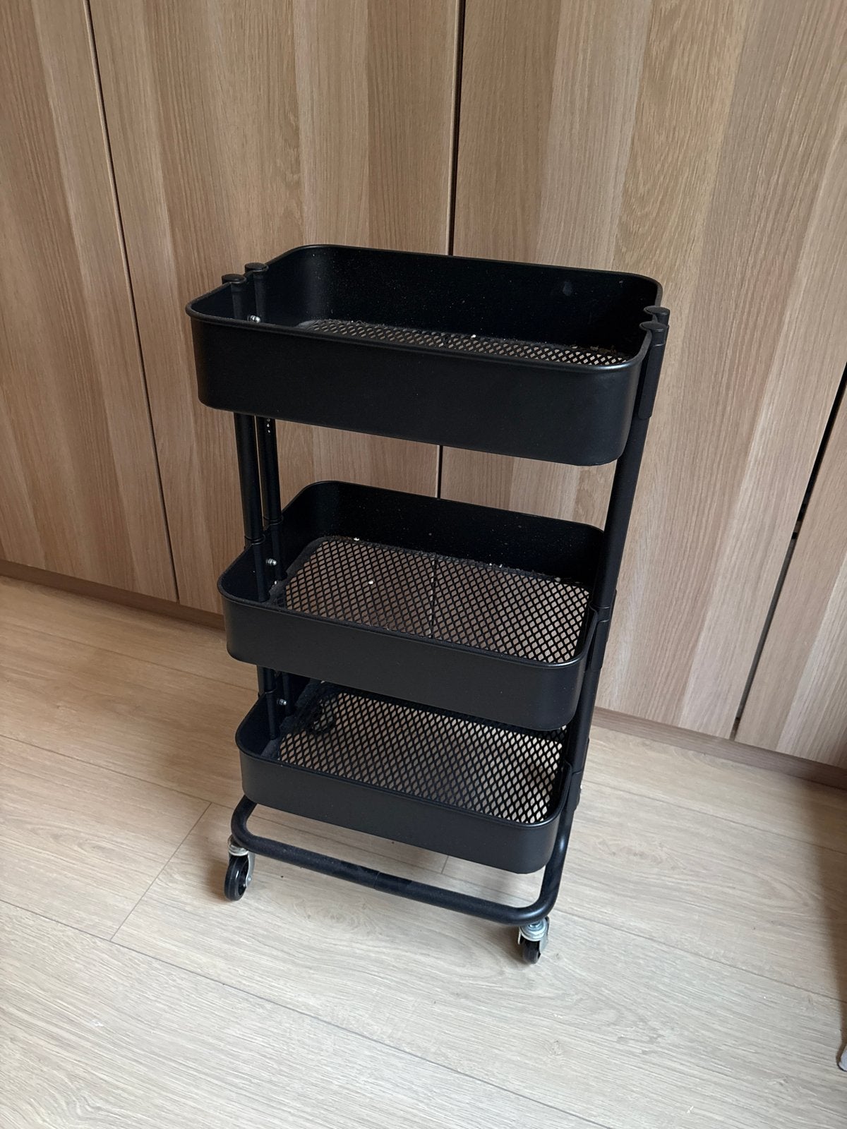IKEA Raskog roltafel - Zwart, multifunctioneel, Ophalen, Zo goed als nieuw