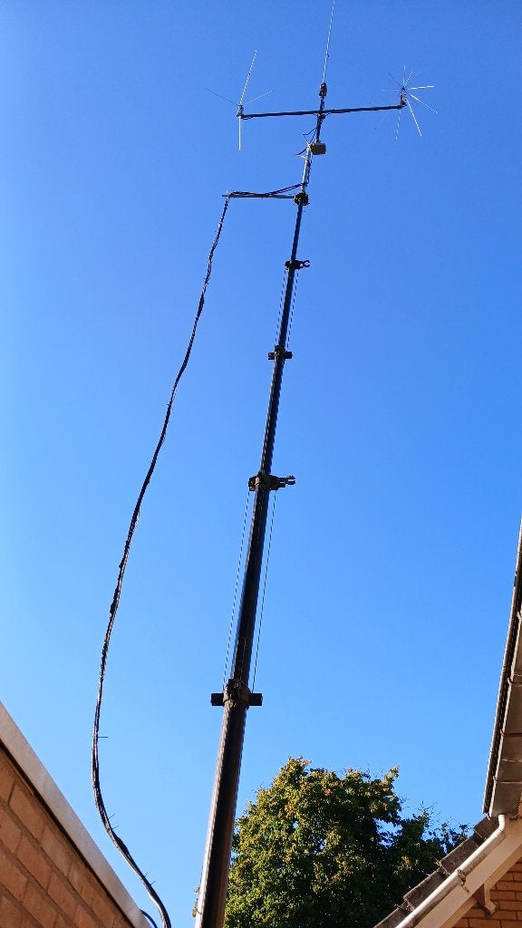 Gerohmast KMR 100 + draadloze elektrische lier (nieuw), Telecommunicatie, Ophalen, Zo goed als nieuw, Mast