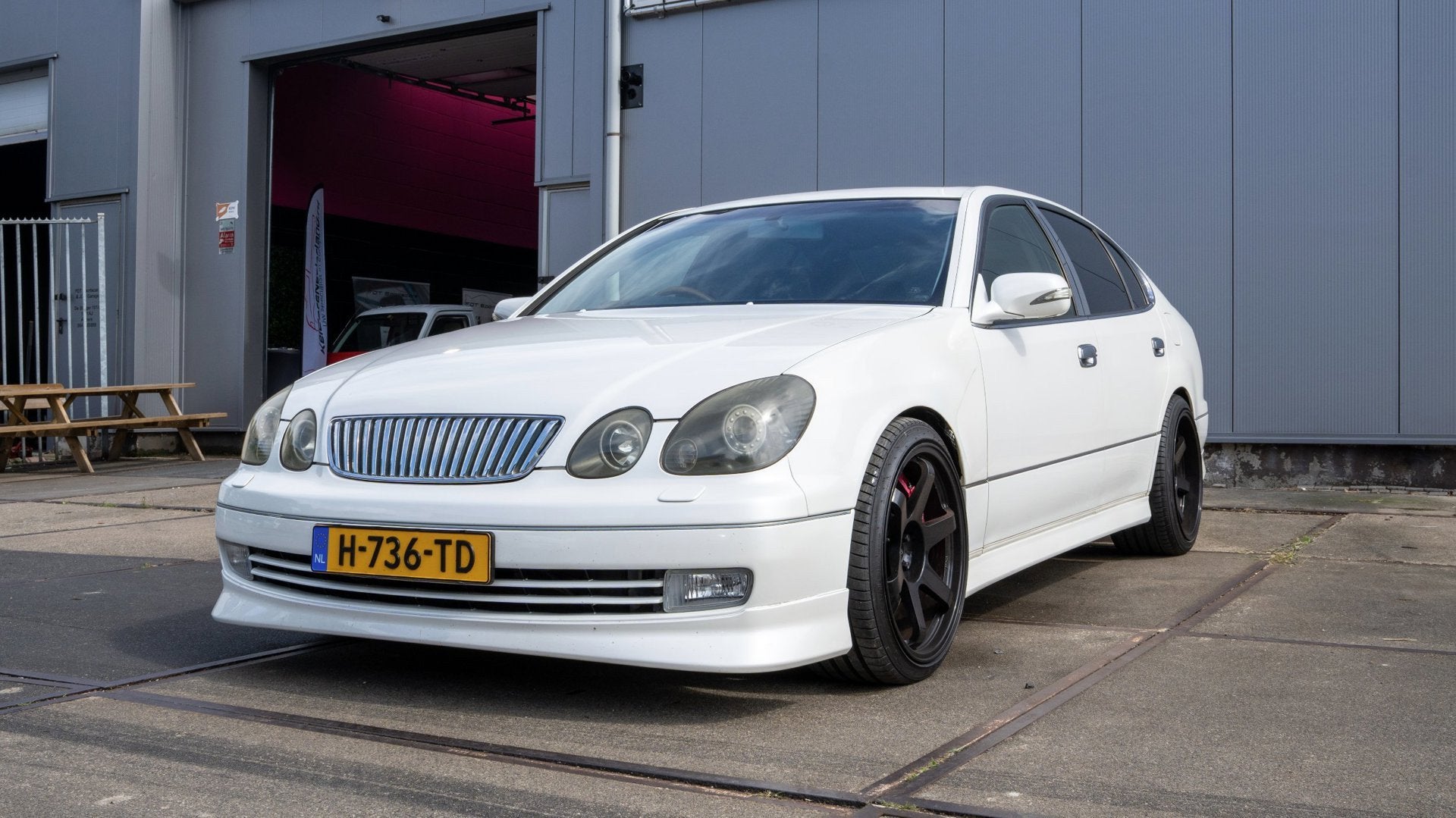 Toyota Aristo V300 10th Anniversary - 2JZ-GTE - JDM Import, Auto's, Achterwielaandrijving, Gebruikt, Stoelverwarming, Wit