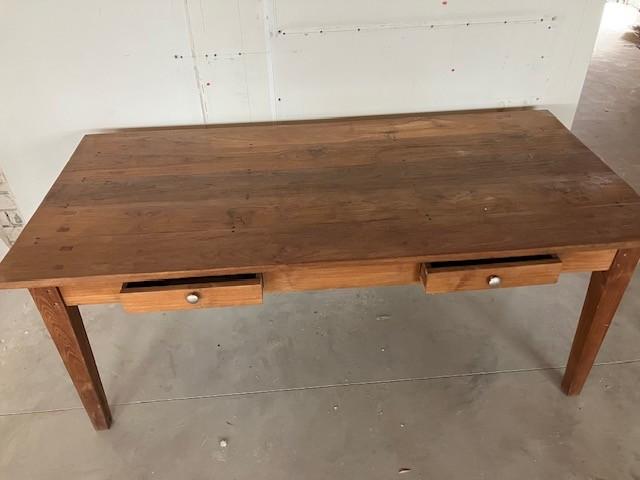Meranti tafel massief, Huis en Inrichting, Ophalen, Gebruikt, Koloniaal, 50 tot 100 cm