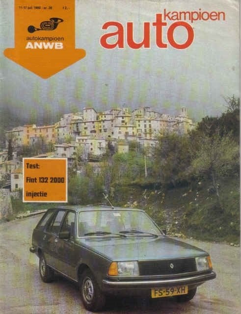 Autokampioen 28 1980 : Fiat 132 2000i - Renault 18 D, Ophalen of Verzenden, Gelezen, Algemeen