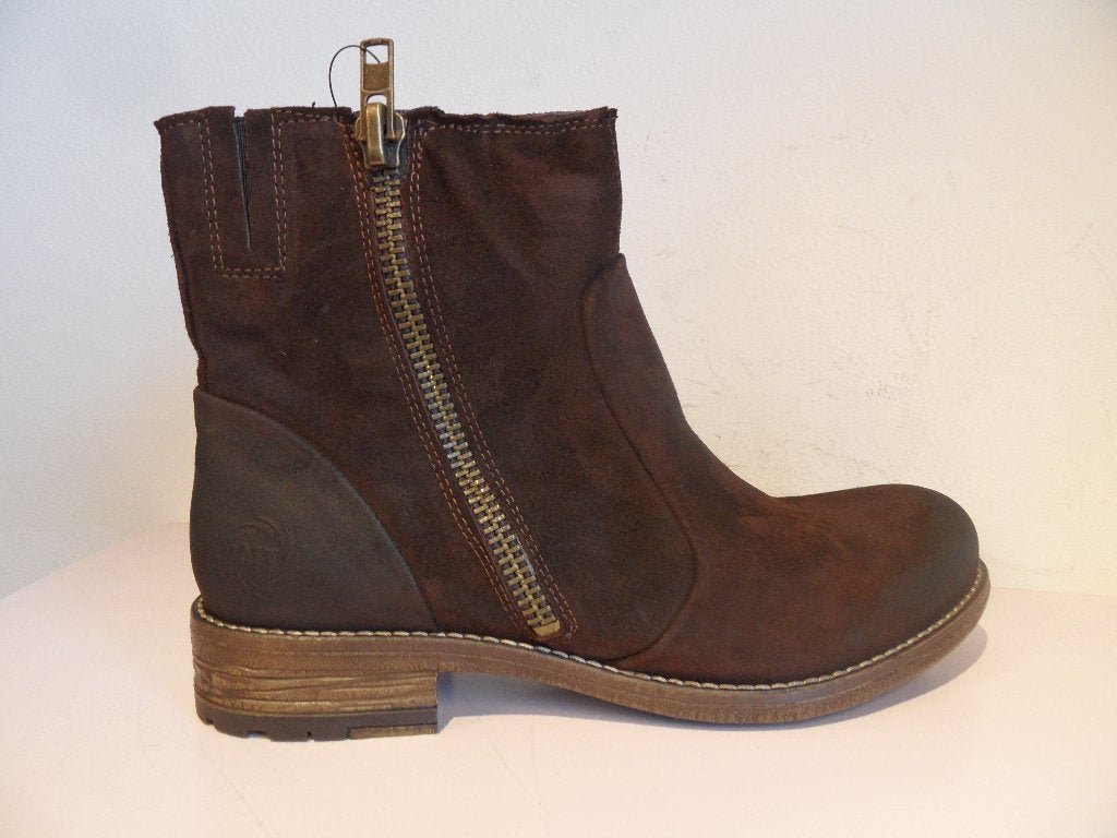 Bruine suède leren laarsjes Marco Tozzi maat 38, Bruin, Info@wortmann.com, Lage of Enkellaarzen, Nieuw