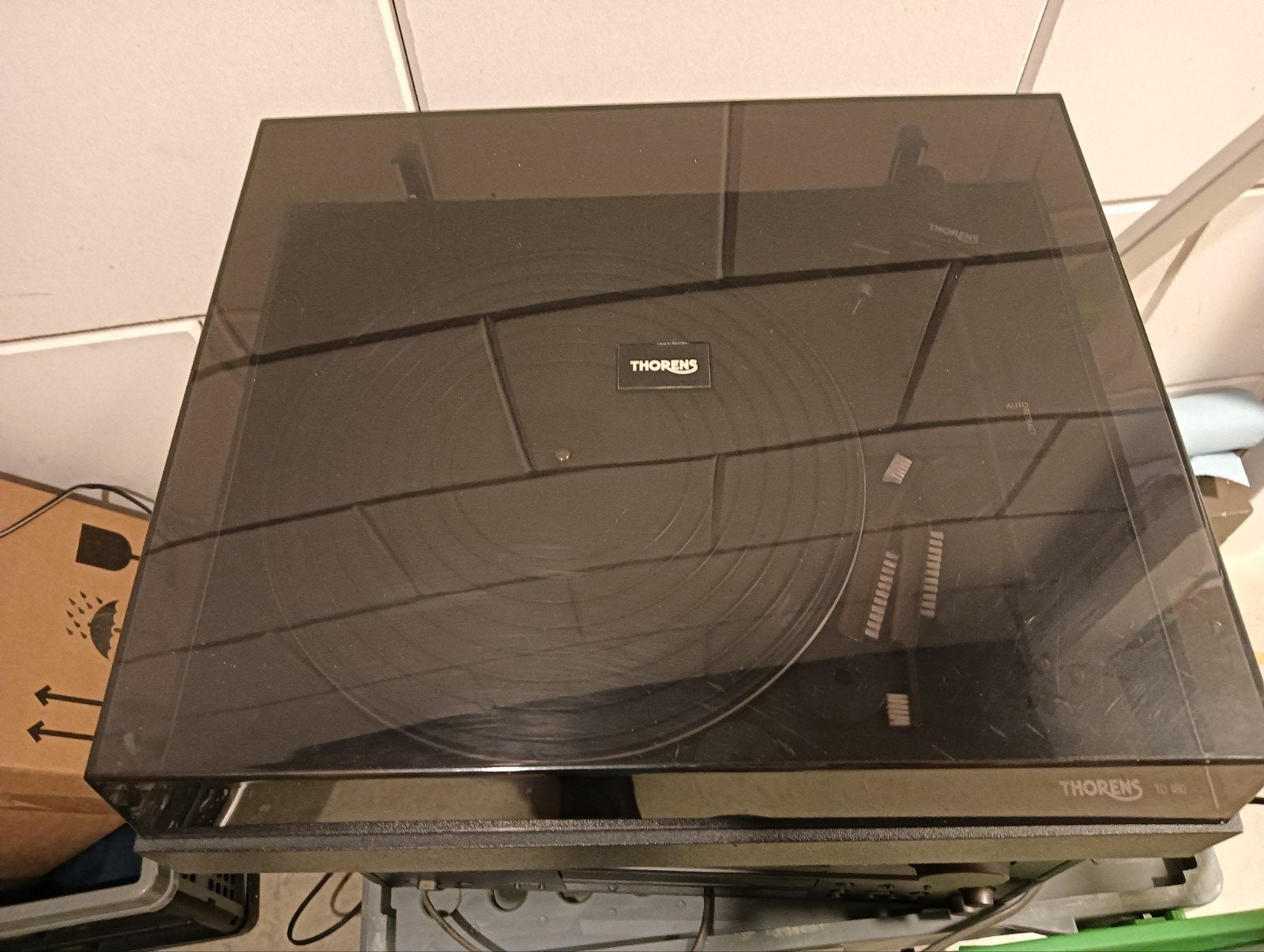 Thorens TD 180 Platenspeler, Ophalen, Automatisch, Thorens, Zo goed als nieuw
