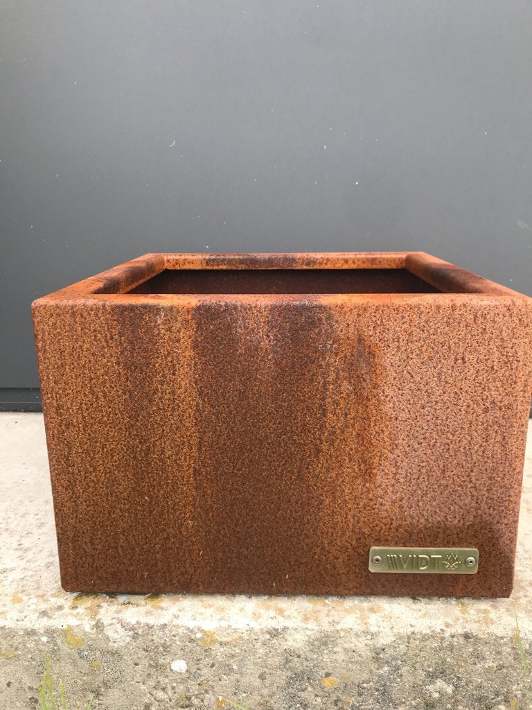 Cortenstaal bloembak, Tuin en Terras, Ophalen, Overige materialen, Minder dan 60 cm, Vierkant