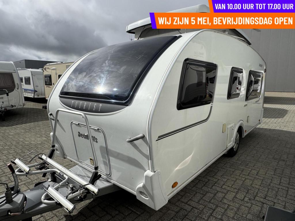 Dethleffs Tourist 460 MOVER + ENKELE BEDDEN + LEVEL SYSTEEM, Caravans en Kamperen, Bedrijf, Tot en met 4, 1000 - 1250 kg, Dethleffs