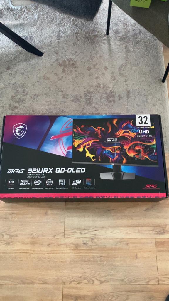 MSI MPG 321URX QD-OLED monitor, Gaming, Msi, Zo goed als nieuw, Overige typen
