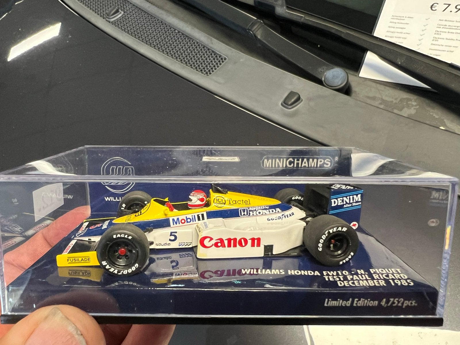 MWilliams Honda FW10 N. Piquet Test Paul Ricard 1984, Ophalen of Verzenden, Zo goed als nieuw, Formule 1
