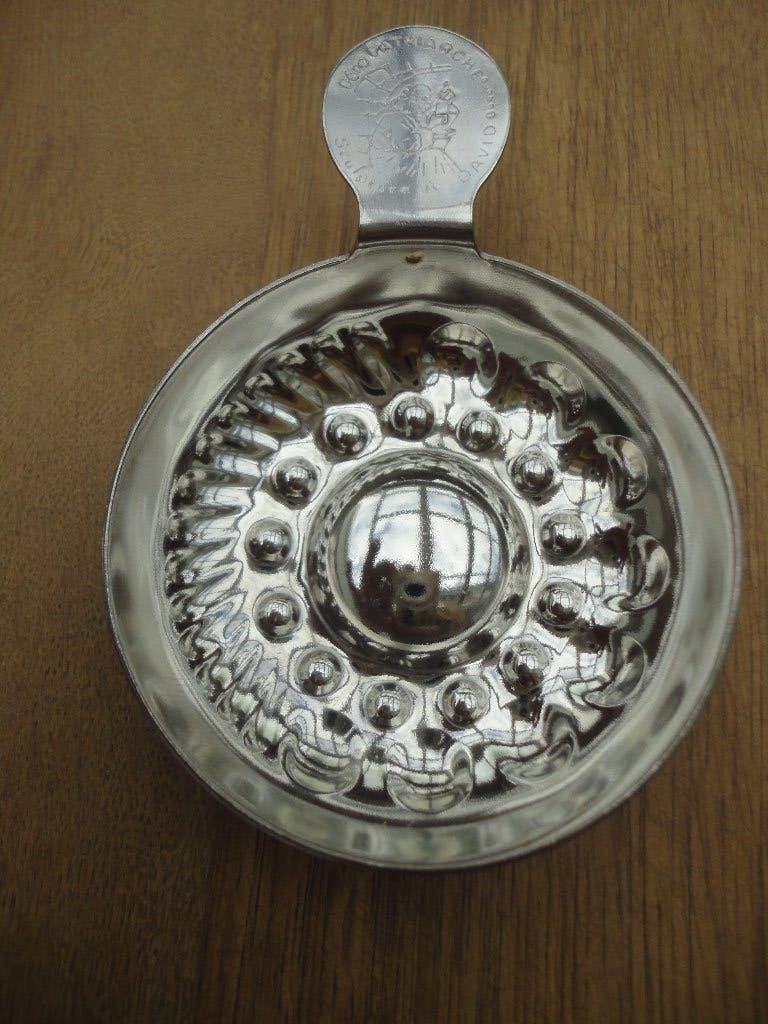 Brocante Franse tastevin, wijnproefbakje, wijnproefschaaltje, Ophalen of Verzenden