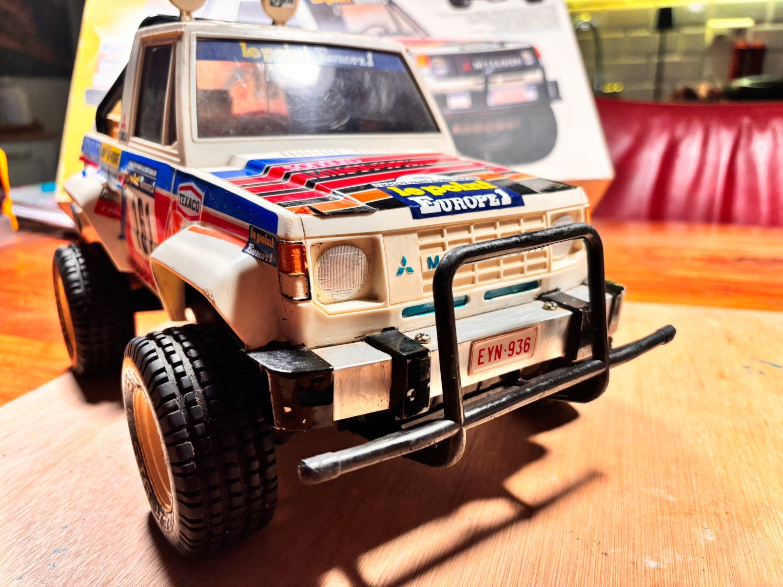 Tamiya Mitsubishi Pajero kit no 5844, Hobby en Vrije tijd, Ophalen of Verzenden, Gebruikt, Schaal 1:10, Auto offroad