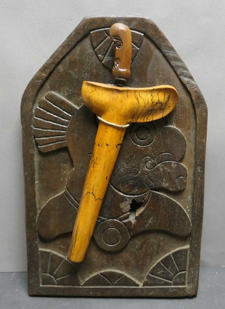 Blawong Keris Patrem houder paneel Indonesie BL15 Wayang