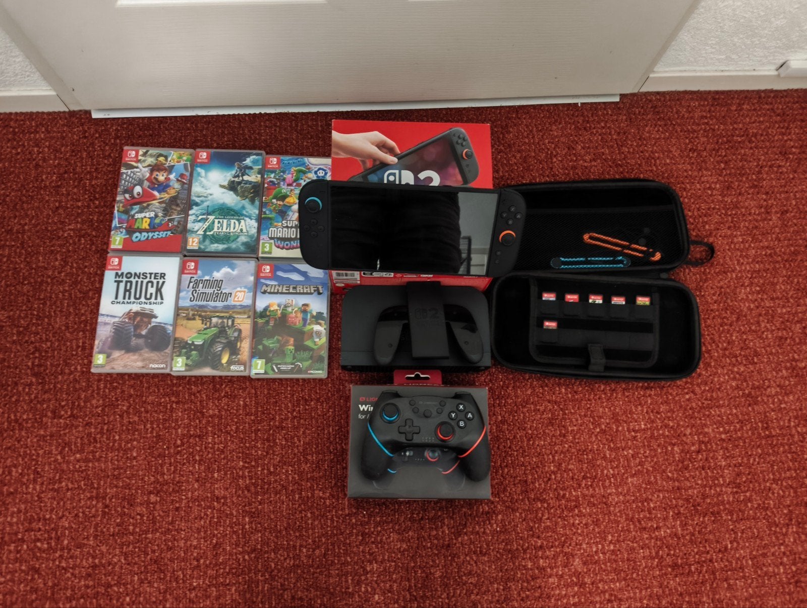 Nintendo Switch 2 zgan met 6 games ruilen tegen steam deck, Ophalen of Verzenden, Zo goed als nieuw, Met 3 controllers of meer
