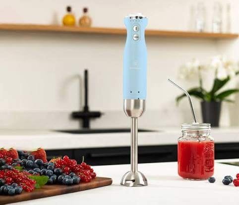 Staafmixer Retro baby blauw Westinghouse, Minder dan 1 liter, Ophalen of Verzenden, Nieuw, 3 snelheden of meer