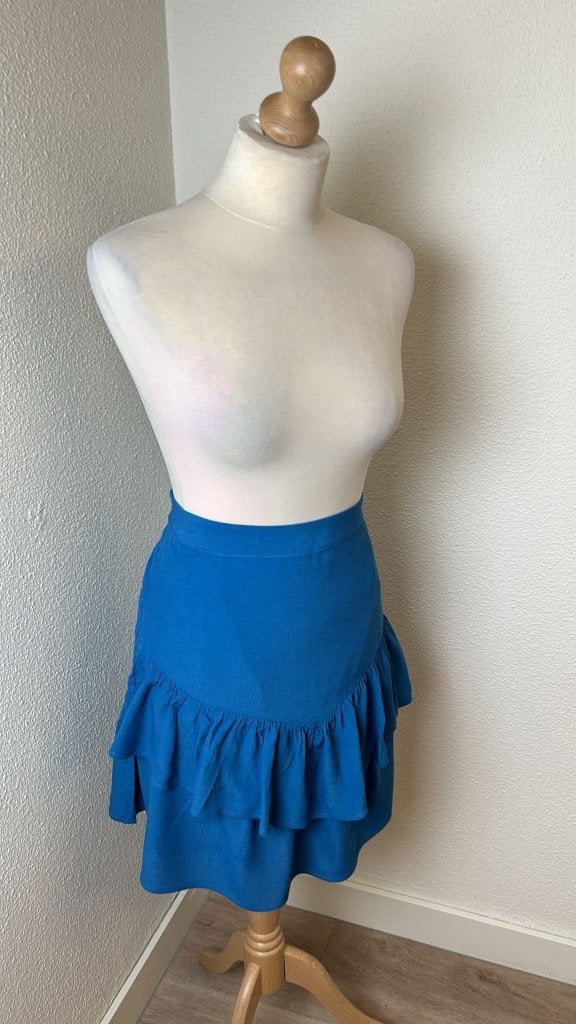 Fabienne Chapot maat 42 leuke blauwe Lara skirt 1158, Blauw, Maat 42/44 (L), Ophalen of Verzenden, Zo goed als nieuw