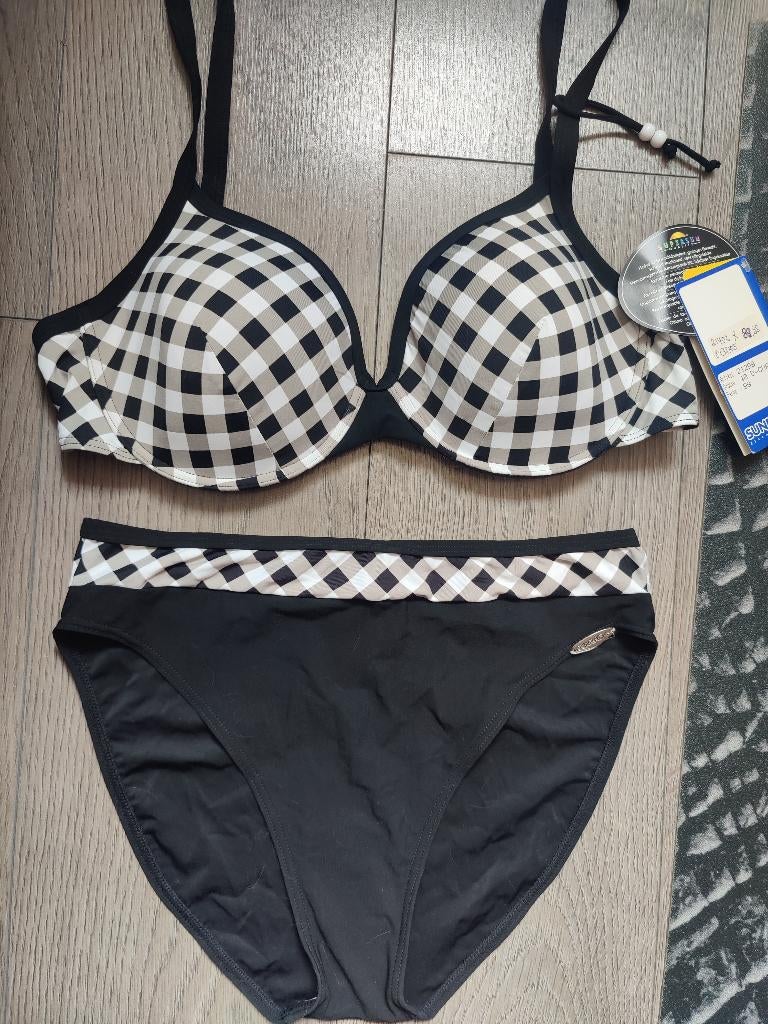 nieuw merk sunflair bikini twv 90 euro maat 40 top 80 D, Ophalen of Verzenden, Nieuw, Zwart, Bikini