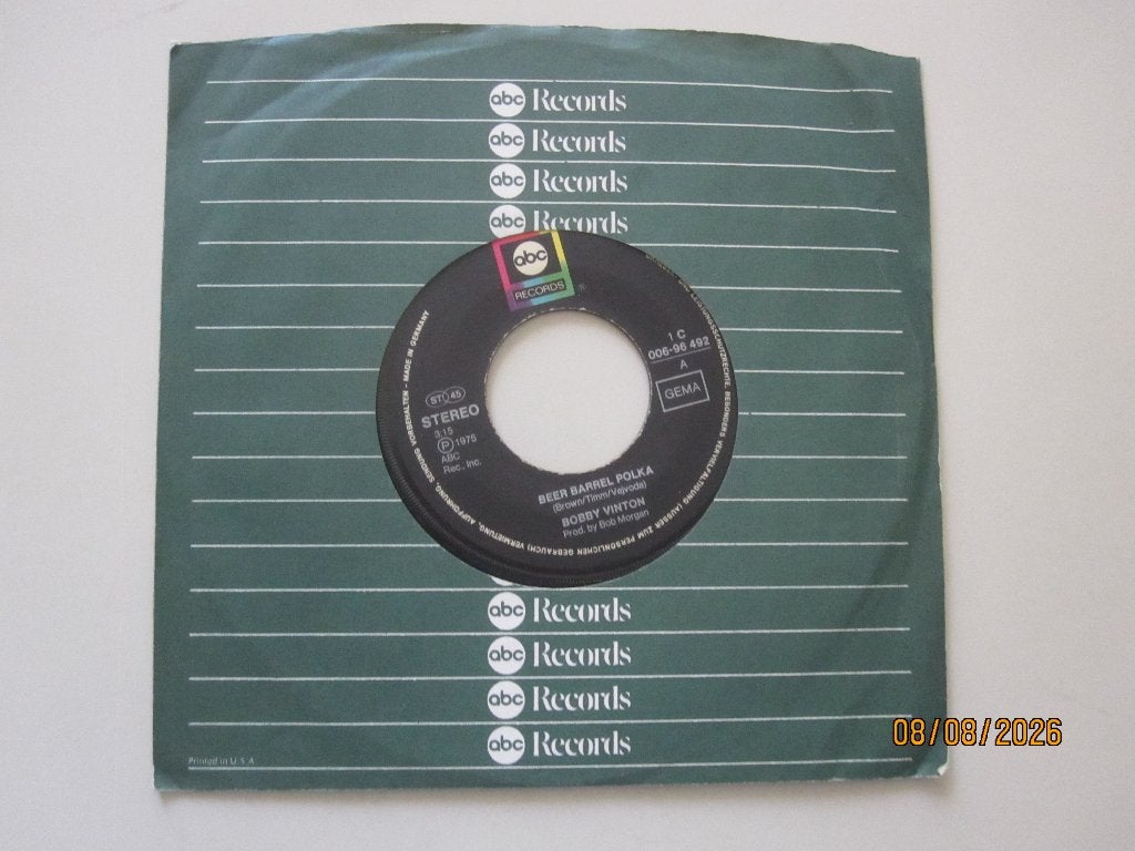 BOBBY VINTON -  beer barrel polka - vinyl 7", Gebruikt, 7 inch, Ophalen of Verzenden, Pop