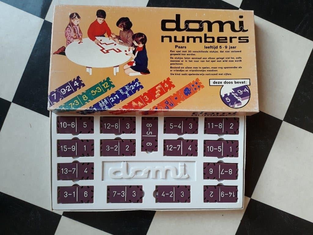 Domi numbers van Clipper domino rekenen spel, Een of twee spelers, Ophalen of Verzenden, Zo goed als nieuw