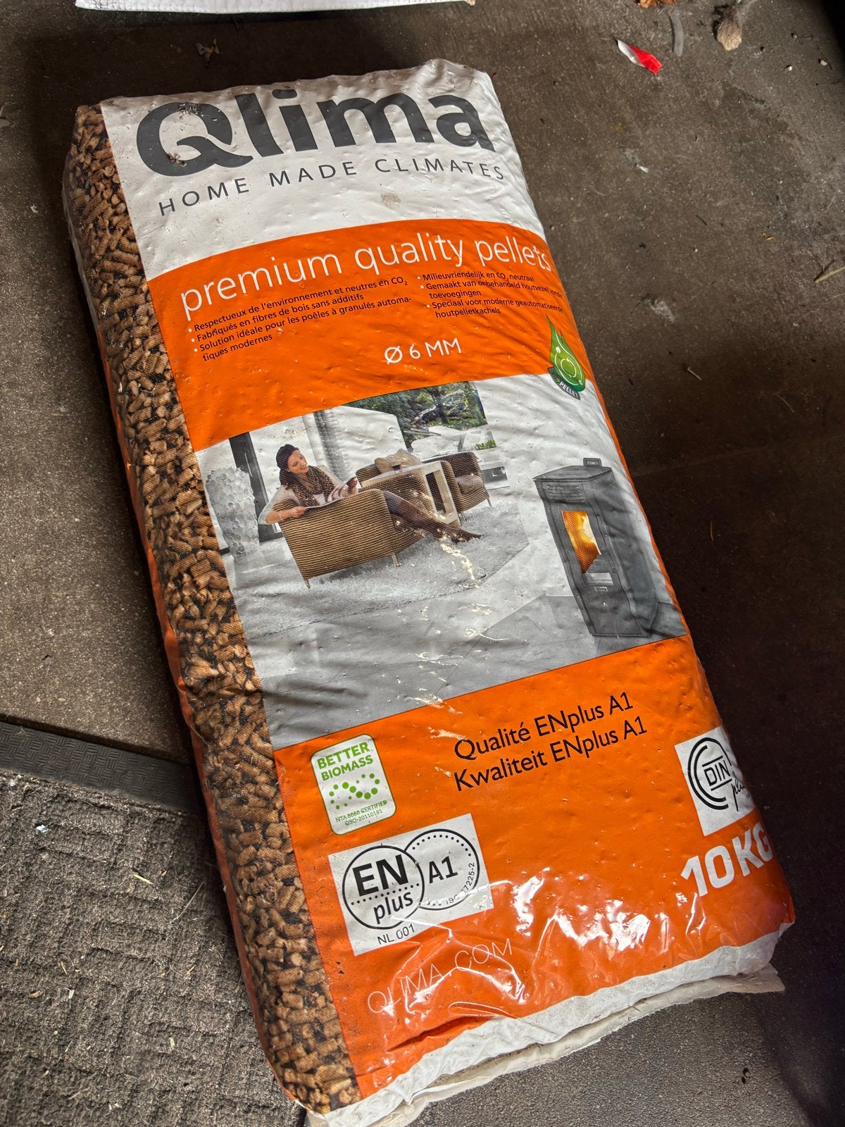6 zakken Qlima premium kwaliteit pellets voor pelletkachel, Ophalen, Nieuw, Overige soorten