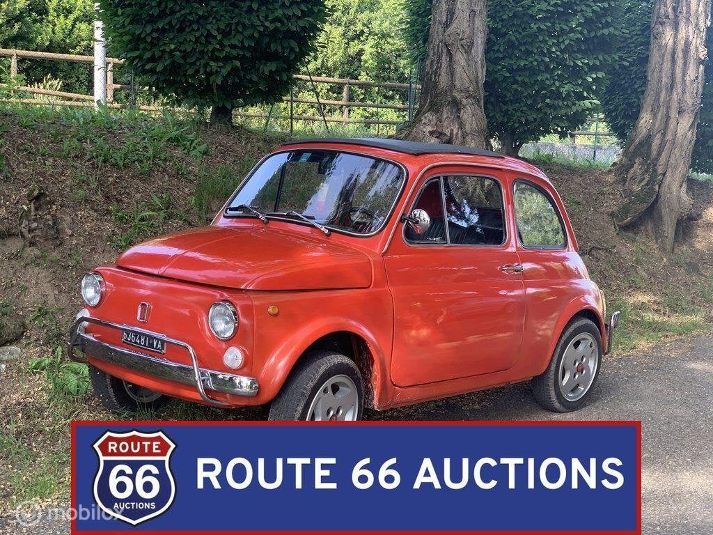 Fiat 500F | 1971 | Route 66 Auctions, Overige carrosserieën, Zwart, Bedrijf, Handgeschakeld
