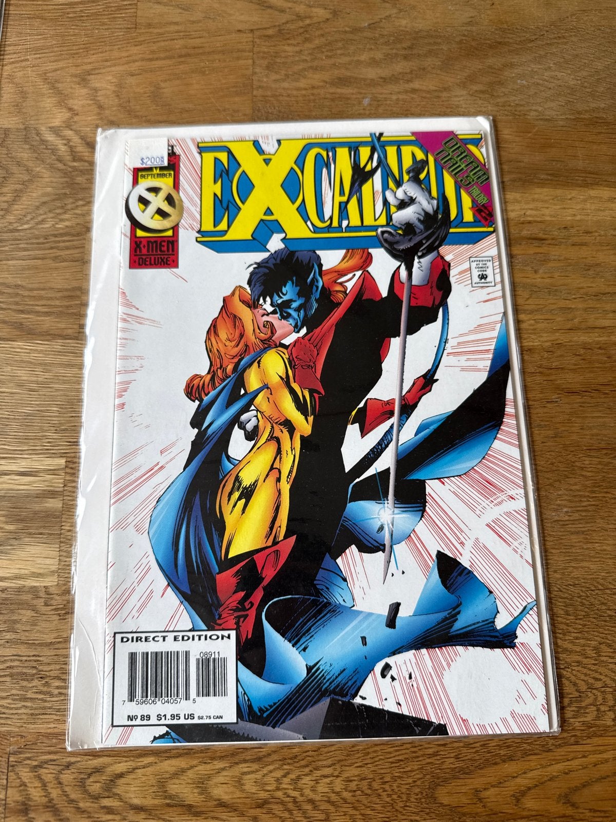 Excalibur #89 X-Men Deluxe Comic - Direct Edition, Boeken, Strips | Comics, Eén comic, Ophalen of Verzenden, Zo goed als nieuw