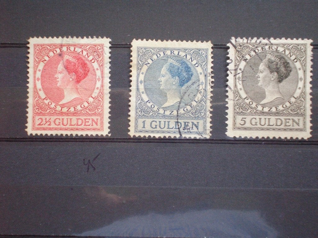 Nederland NVPH 163-165 gebruikt ( S 661)..€ 0,50, Postzegels en Munten, Postzegels | Nederland, Verzenden