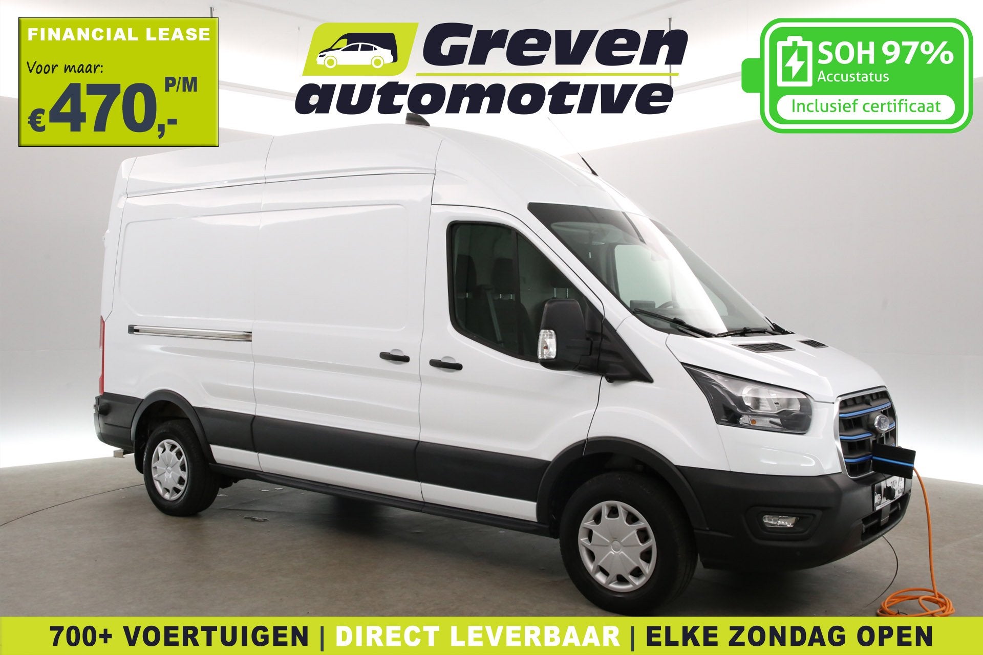 Ford E-Transit 75 kWh L3H3 | Snelladen | SOH 97% | Clima | C