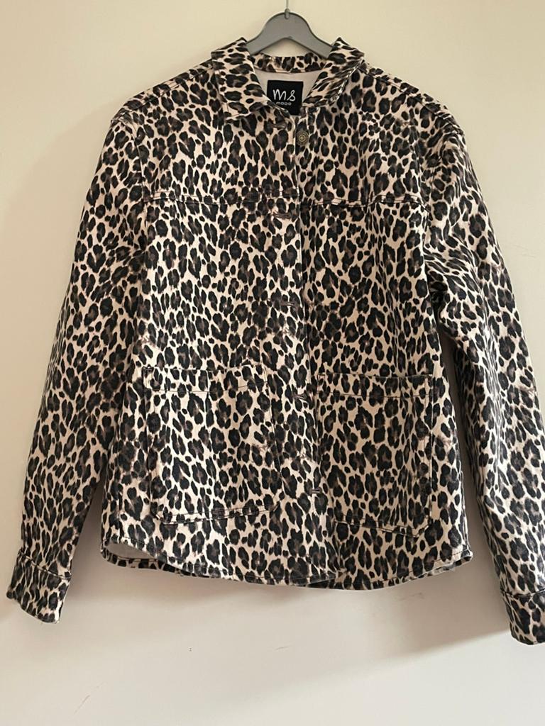 Denim Jas/blazer tijgerprint maat 40 NIEUW, Ophalen of Verzenden, Nieuw, Maat 38/40 (M), Bruin