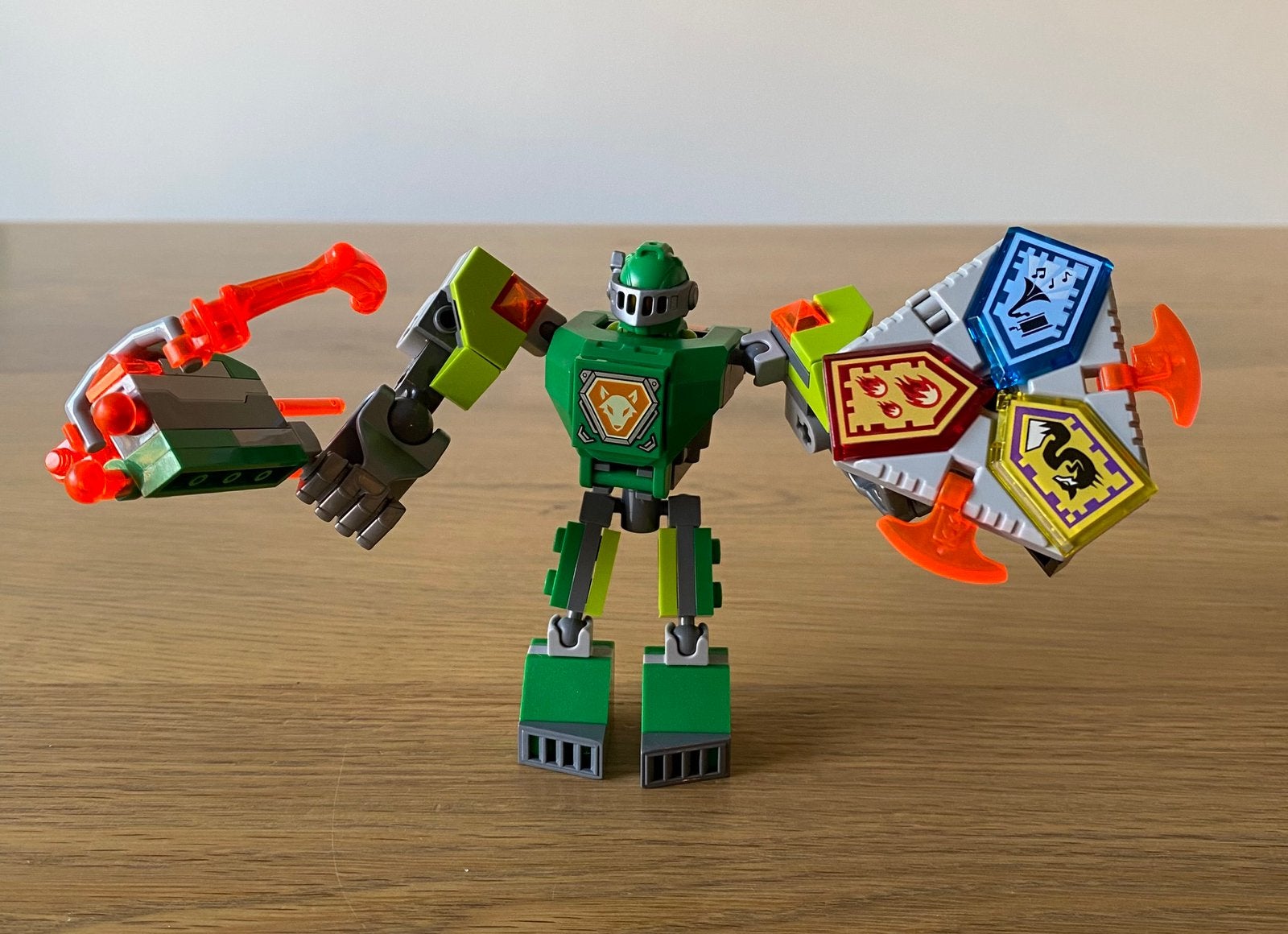 LEGO Nexo Knights Strijdharnas Aaron - 70364, Lego, Ophalen of Verzenden, Zo goed als nieuw, Complete set