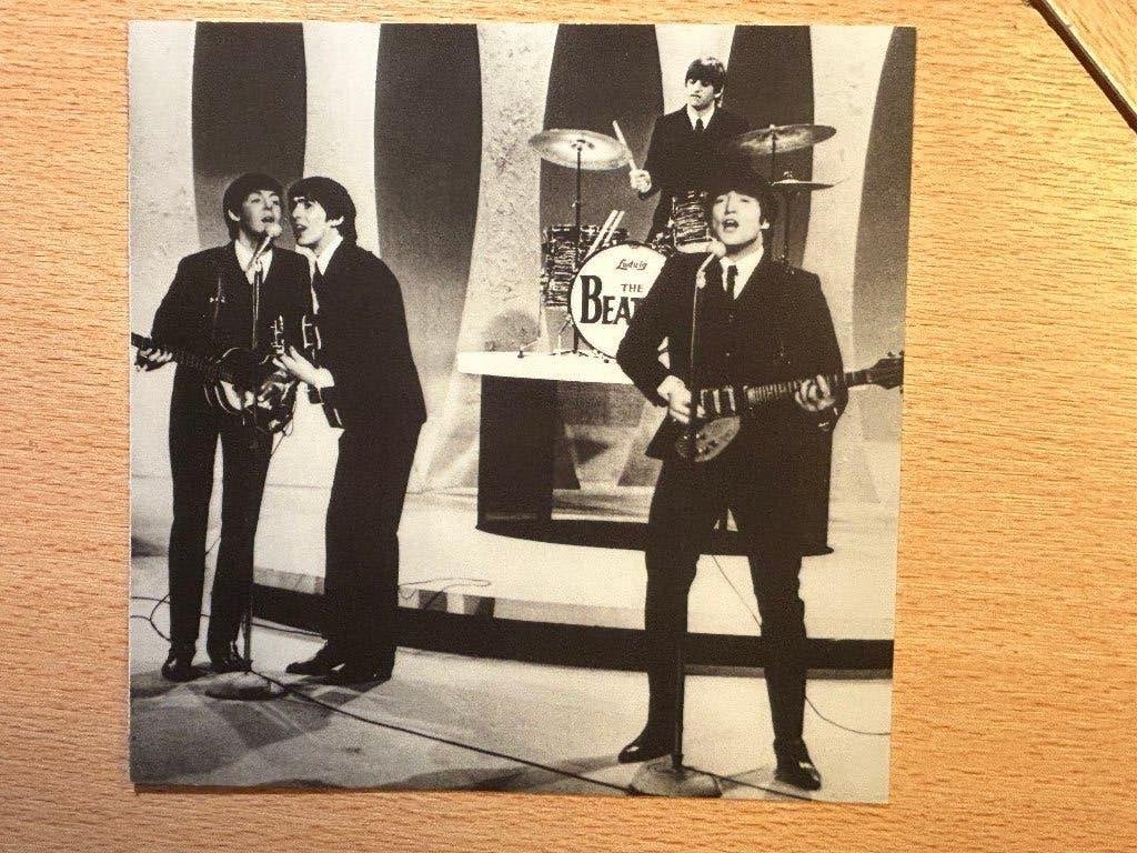 Kaart 16x16 the Beatles, Verzenden, 1980 tot heden, Ongelopen, Sterren en Beroemdheden