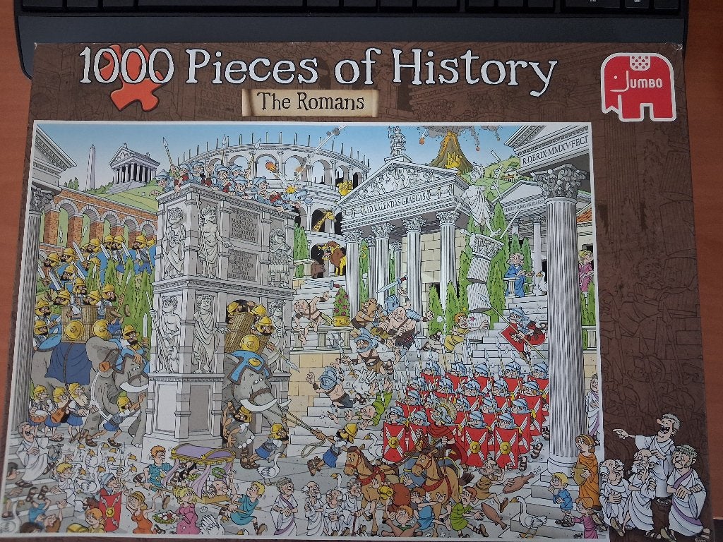 Jumbo Legpuzzel 1000 Stukjes - The Romans, Ophalen of Verzenden, 500 t/m 1500 stukjes, Zo goed als nieuw, Legpuzzel