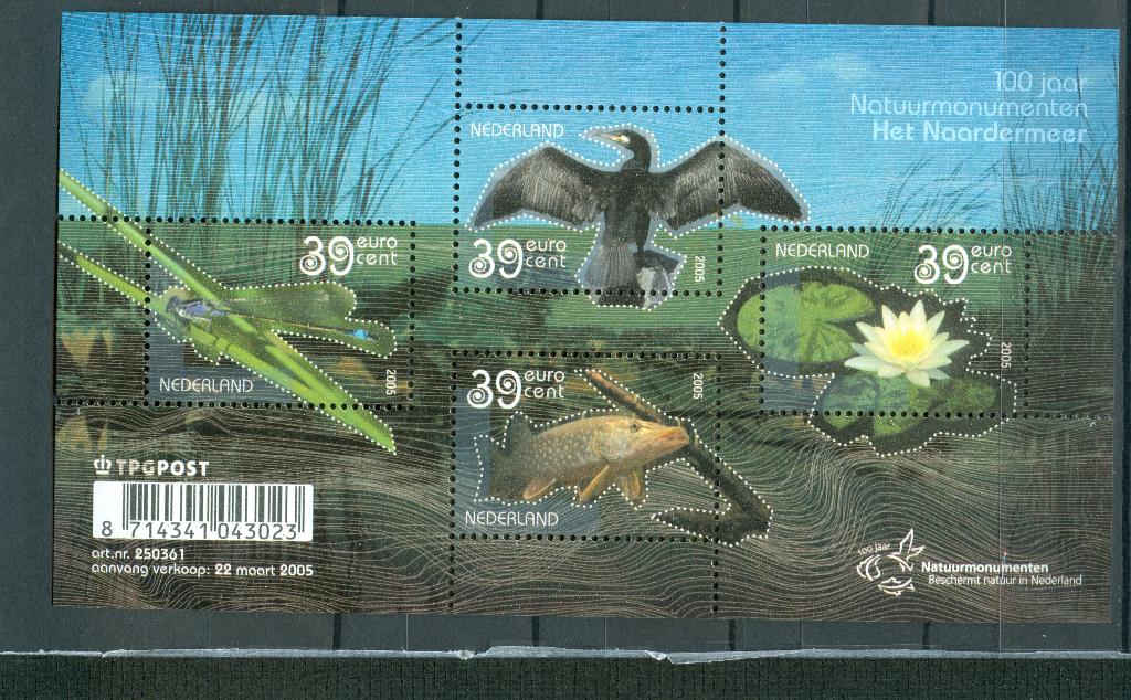 Ned. NVPH 2335 100 jaar Natuurmonumenten 2005, Postzegels en Munten, Postzegels | Nederland, Ophalen of Verzenden, Na 1940, Postfris