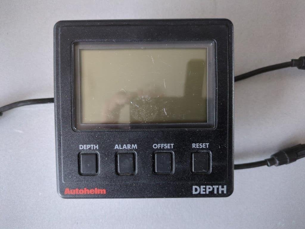 Autohelm Depth meter (Raymarine) en kabel, Ophalen of Verzenden, Gebruikt, Motor en Techniek