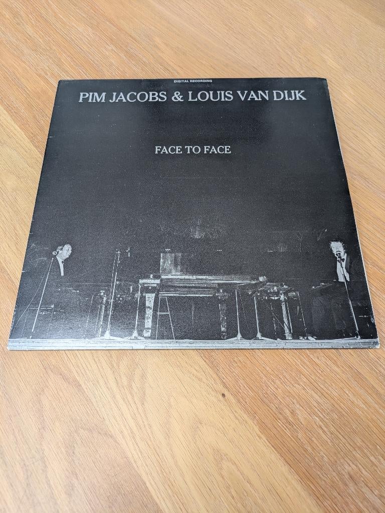 Pim Jacobs & Louis van Dijk - Face To Face, Cd's en Dvd's, Vinyl | Jazz en Blues, Gebruikt, 1980 tot heden, Ophalen of Verzenden