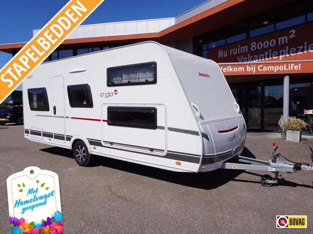 Dethleffs C'Go UP 525 KR MET MOVER EN VOORTENT, Caravans en Kamperen, Caravans, Overige typen, Treinzit, Schokbreker, Meer dan 6