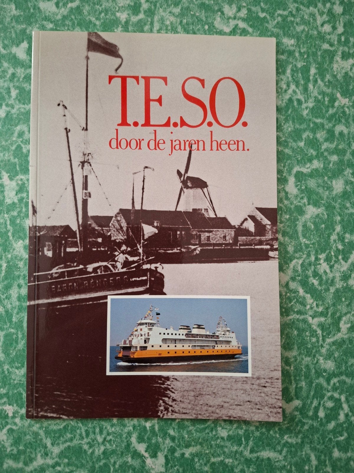 boek veerboot naar Texel *T.E.S.O. door de jaren heen., Gelezen, 19e eeuw, Boot, W. J. J., Ophalen of Verzenden