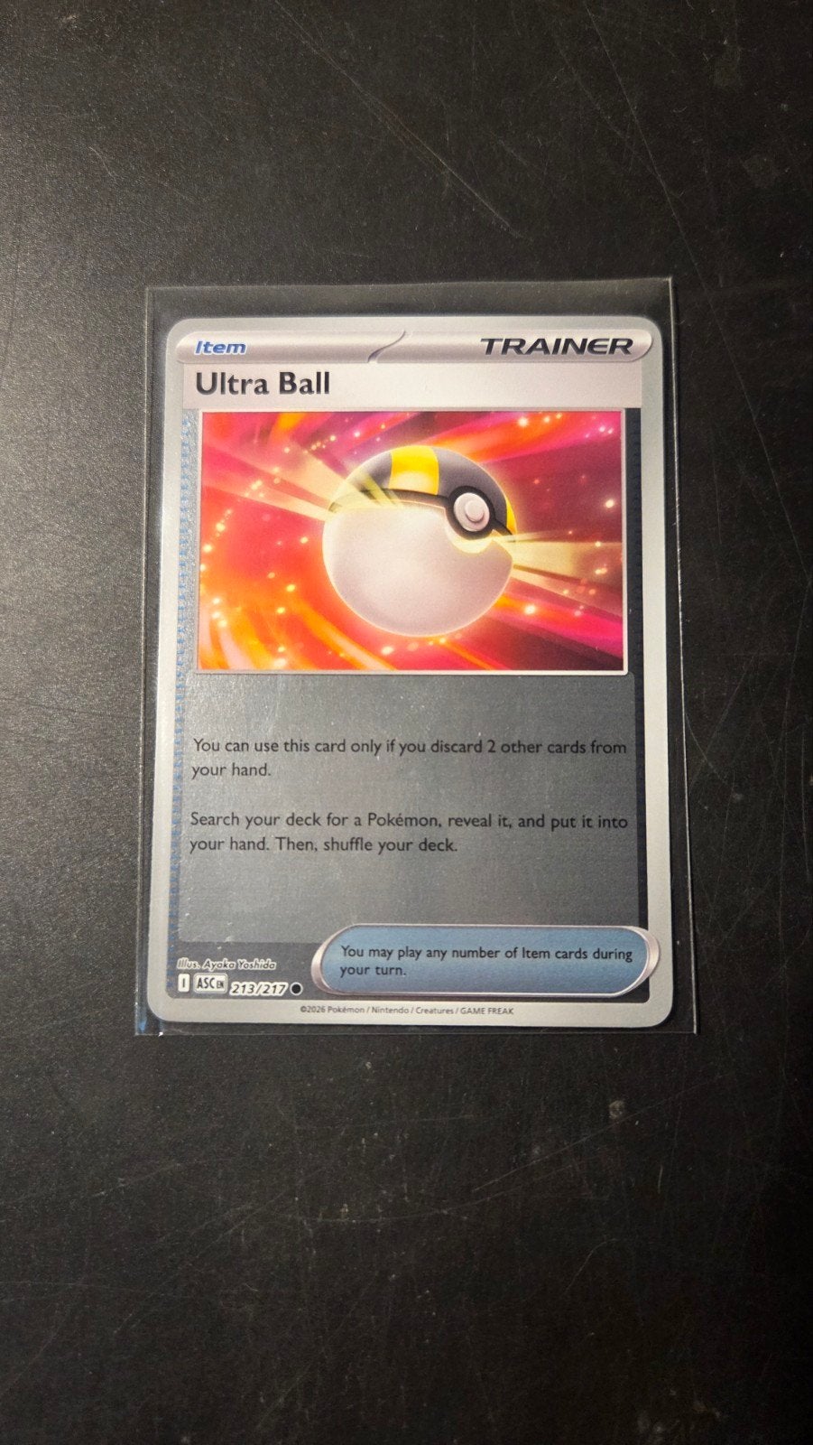 Ultra Ball 213/217 Reverse Holo - Ascended Heroes, Verzenden, Zo goed als nieuw, Losse kaart, Foil