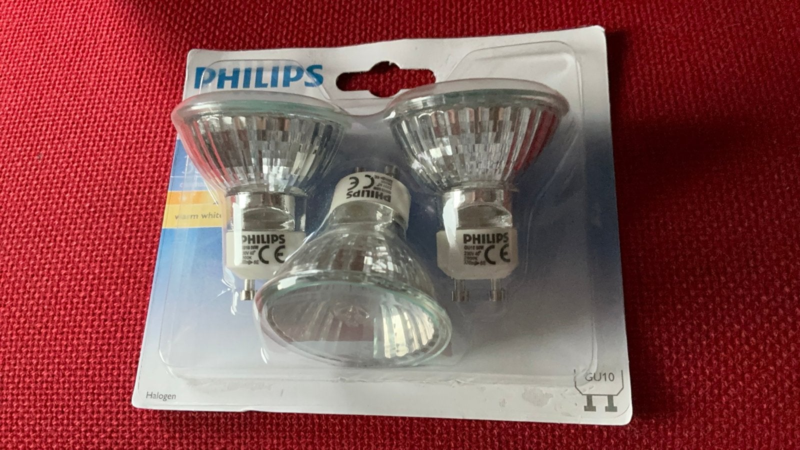 Philips Halogeen GU10 Dimbaar 3 pack (3 x 50 W), ., GU10, Dimbaar, Nieuw