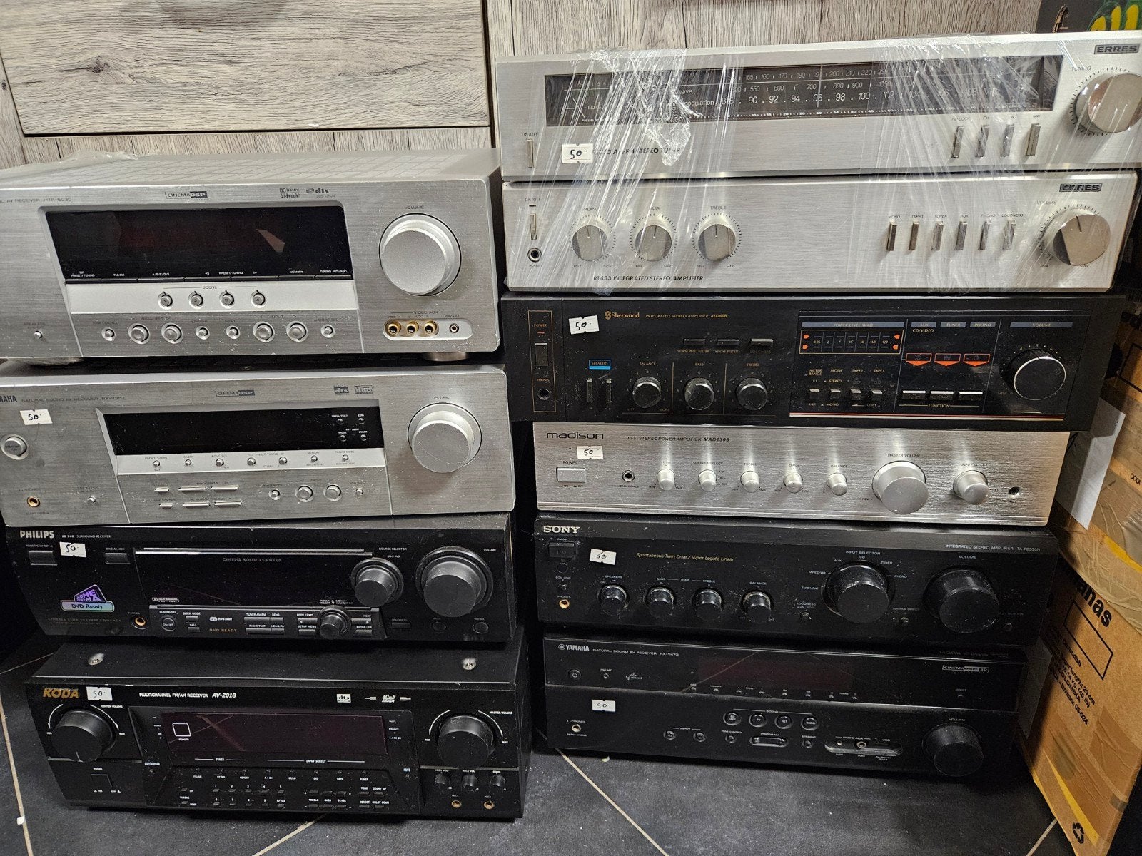 10x Diverse Receivers - Alles in één koop, Ophalen