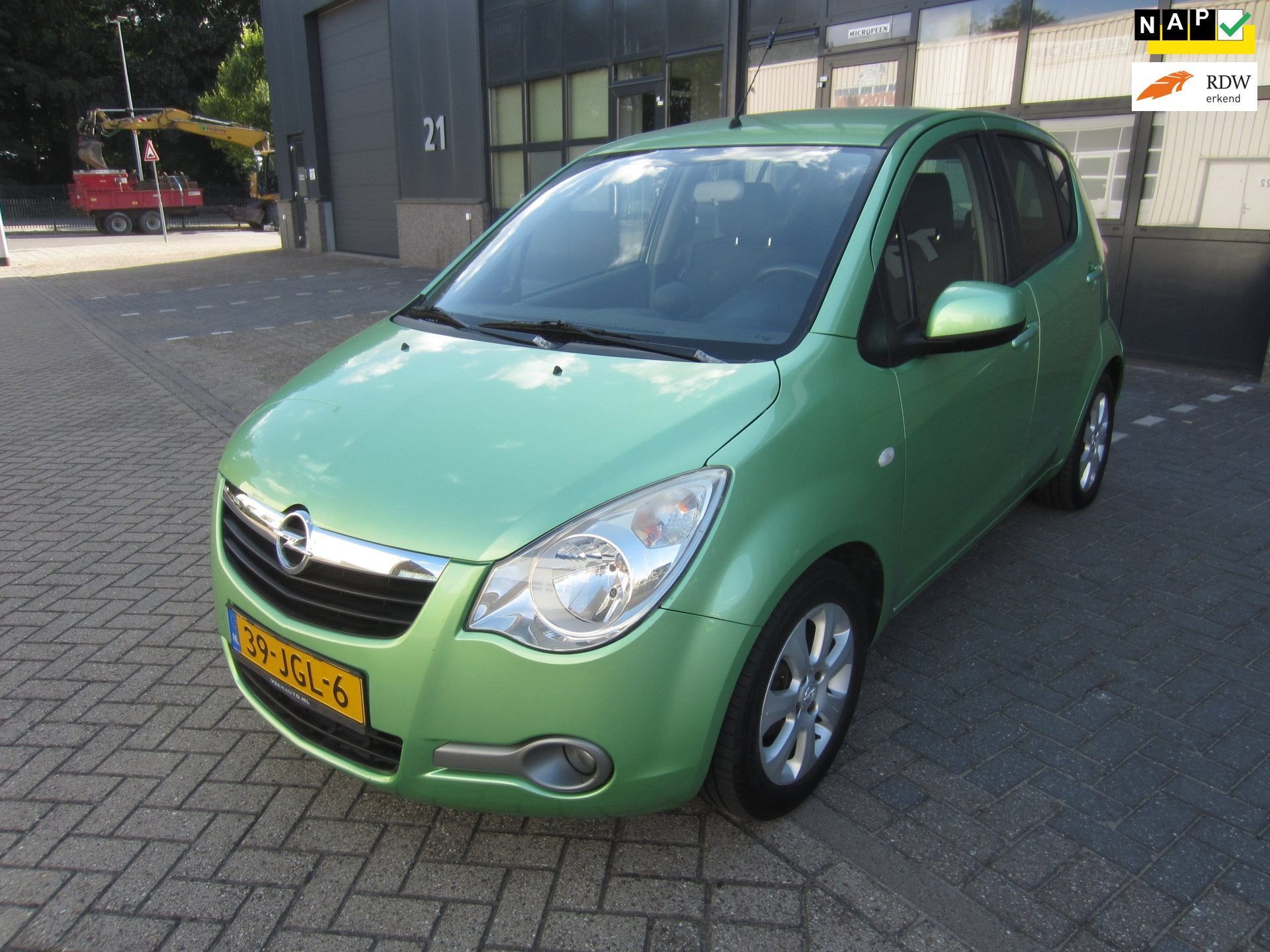 Opel Agila 1.2 Enjoy 2009 Airco 167.000KM NAP! APK!, Voorwielaandrijving, 86 pk, 4 cilinders, 965 kg