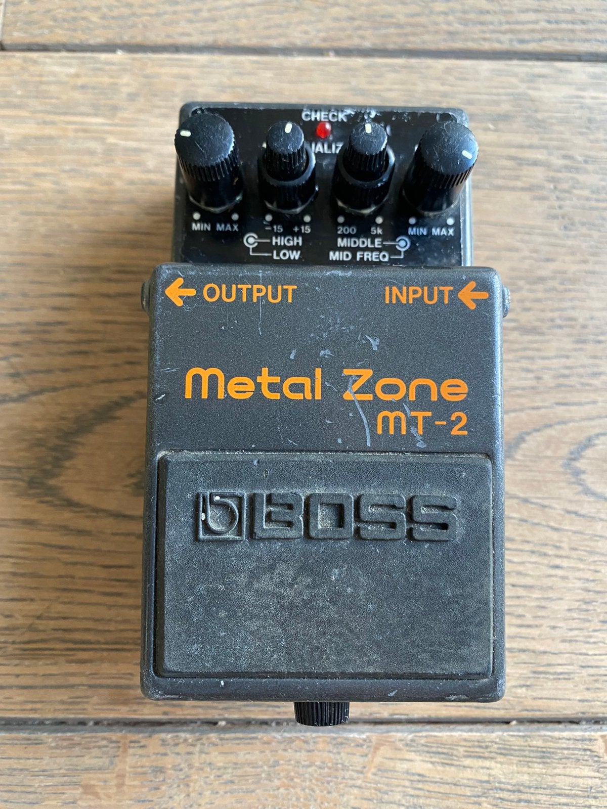 Boss Metal Zone MT-2 distortion pedaal, Ophalen of Verzenden, Gebruikt, Distortion, Overdrive of Fuzz