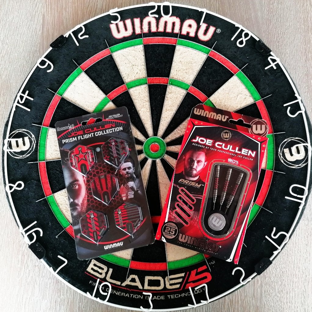 Winmau Blade 5,Winmau Joe Cullen 25 gram & Flights., Ophalen of Verzenden, Nieuw, Dartbord met pijlen