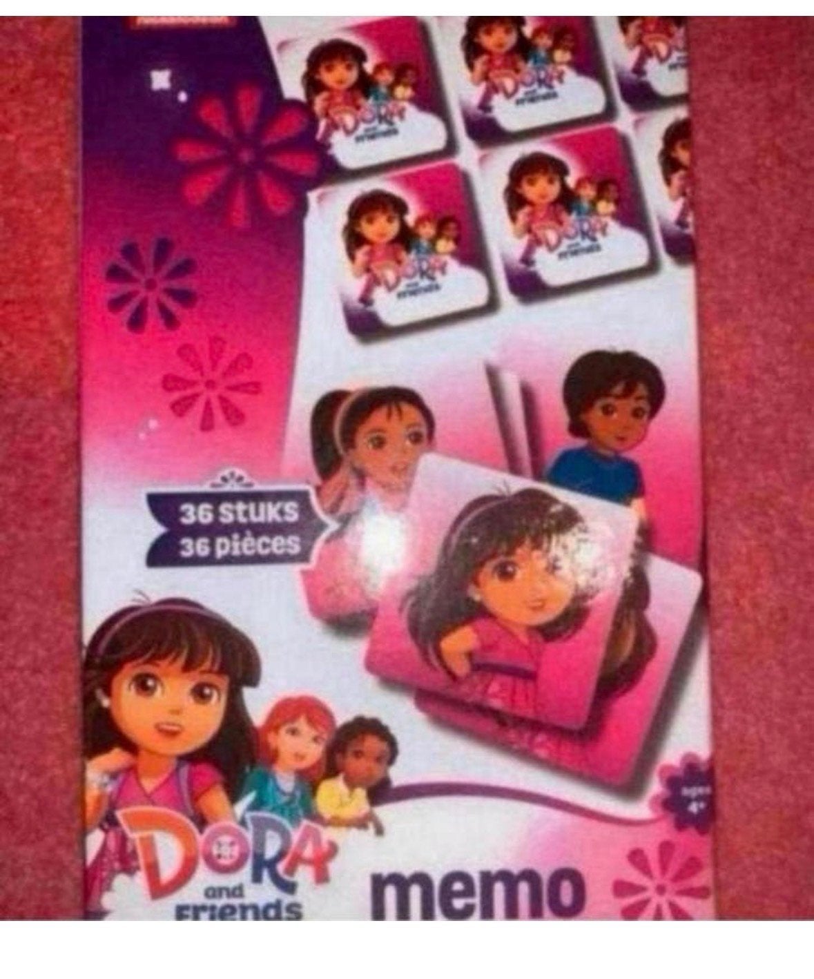 Dora and Friends Memo Spel - 36 Stuks, Ophalen of Verzenden, Gebruikt, Puzzelen
