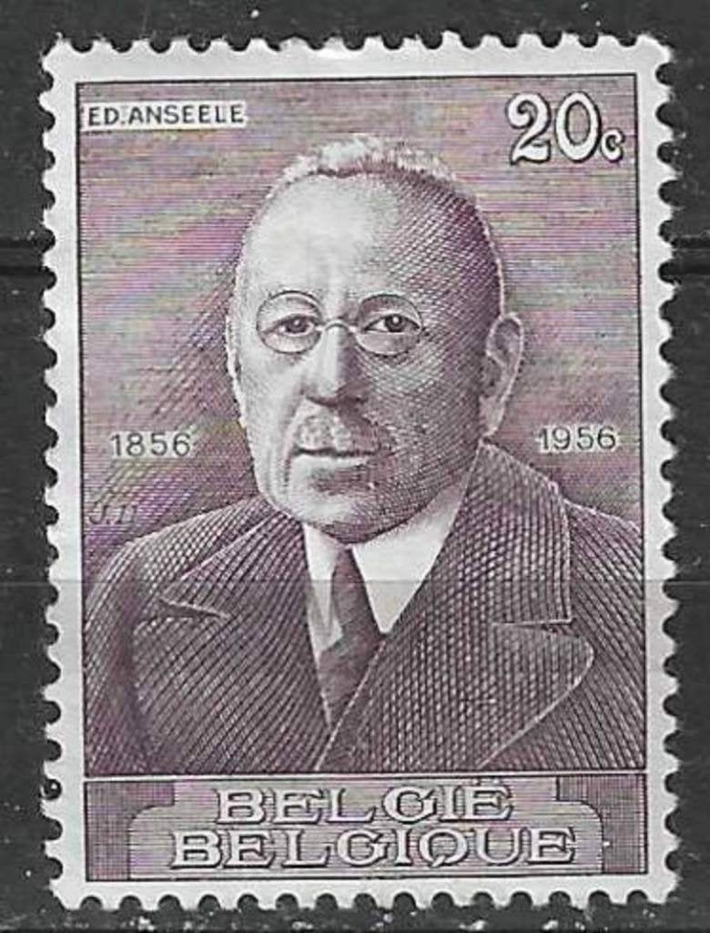 Belgie 1956 - Yvert/OBP 997 - Edward Anseele (ZG), Postzegels en Munten, Postzegels | Europa | België, Verzenden, Postfris
