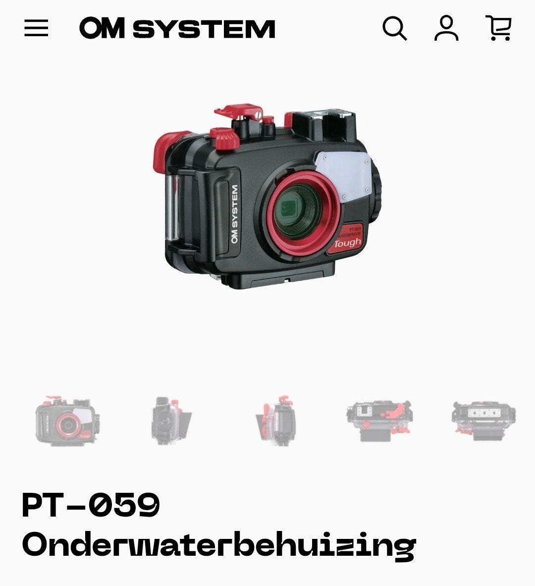 GEZOCHT  onderwaterhuis voor olympus TG-7 camera, Ophalen