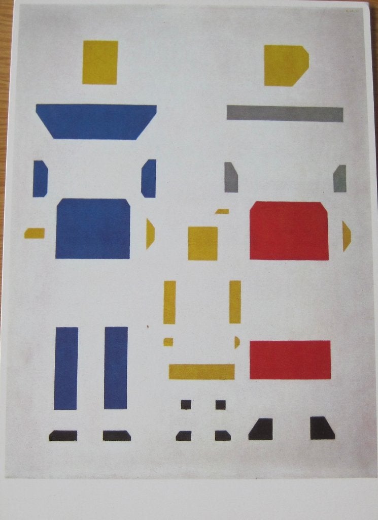 Bart van der Leck - Gezin - 1921 - nieuwe ansichtkaart, Ophalen of Verzenden, 1980 tot heden, Ongelopen, Overige thema's