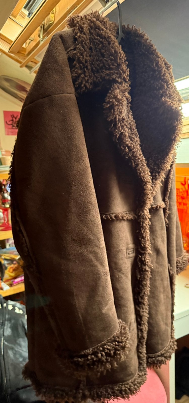 Warme winter jas urban outfitters, Ophalen of Verzenden, Zo goed als nieuw, Zwart